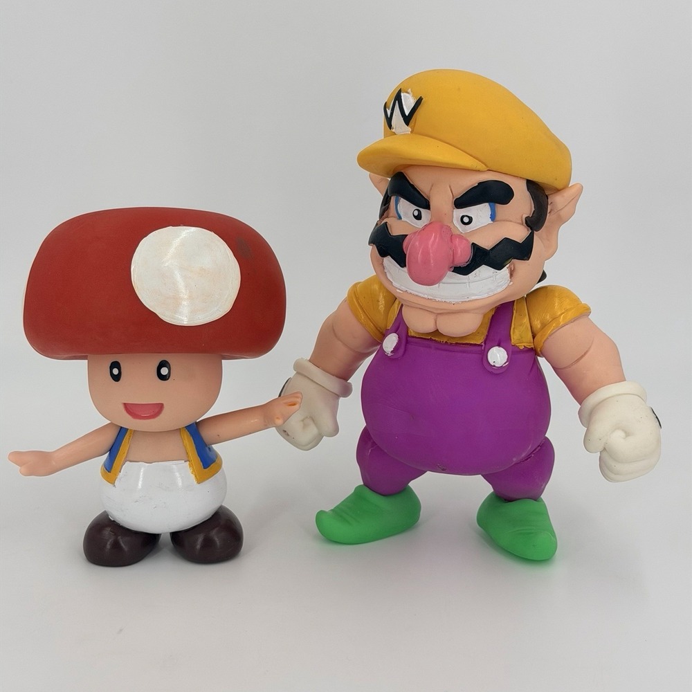 Super Mario Bros. Warrior Toad Large Bootleg Mexican Action Figures 9" Tall Rare